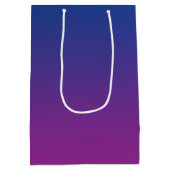 Donkerblauwe & Paarse Ombre Medium Cadeauzakje (Achterkant)