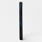 donkerblauwe paisleyse Case-Mate iPhone case (Achterkant/links)