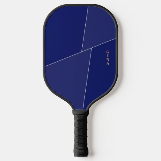 Donkerblauwe Pickleball Paddle Gepersonaliseerd me (Voorkant)
