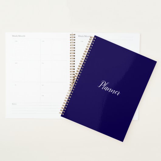donkerblauwe planner (Display)