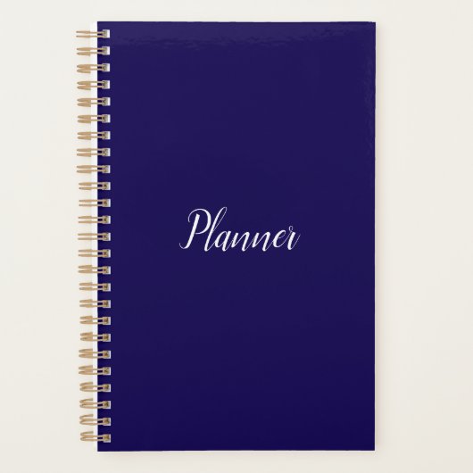 Donkerblauwe planner - Klein (Voorkant)