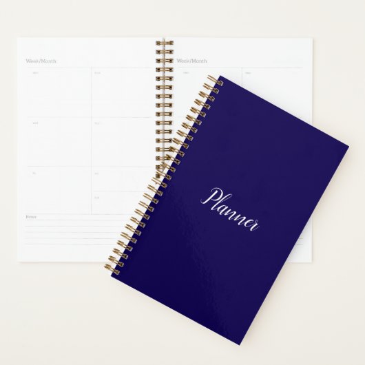 Donkerblauwe planner - Klein (Display)