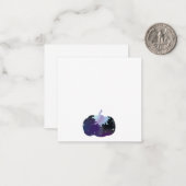 Donkerblauwe Pompoen Notitiekaartje (Voorkant / Achterkant in situ)