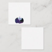 Donkerblauwe Pompoen Notitiekaartje (Voorkant / Achterkant)