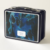 Donkerblauwe psychedelische vloeistof (Achterkant)