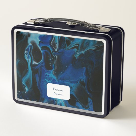 Donkerblauwe psychedelische vloeistof (Achterkant)