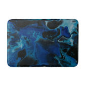 Donkerblauwe psychedelische vloeistof badmat (Voorkant)