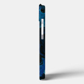 Donkerblauwe psychedelische vloeistof Case-Mate iPhone case (Achterkant / Links)
