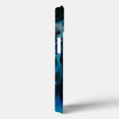 Donkerblauwe psychedelische vloeistof Case-Mate iPhone case (Achterkant / Rechts)