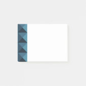 Donkerblauwe pyramiden post-it® notes (Voorkant)