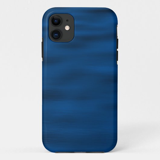 Donkerblauwe rimpels Case-Mate iPhone case (Achterkant)