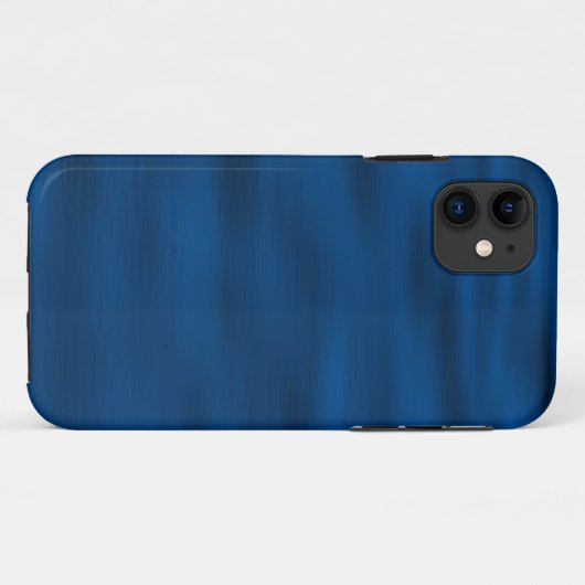 Donkerblauwe rimpels Case-Mate iPhone case (Achterkant (horizontaal))