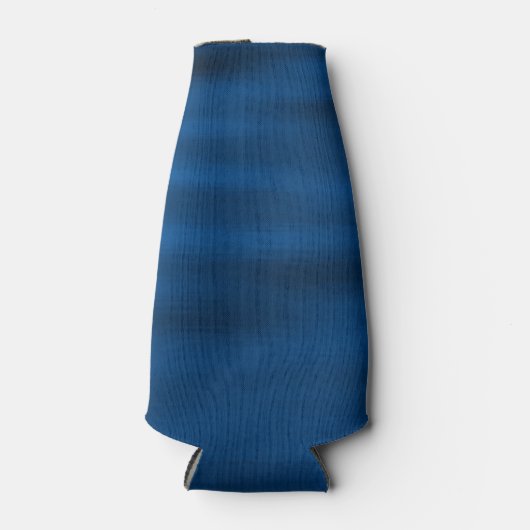 Donkerblauwe rimpels flesjeskoeler (Voorkant)