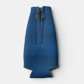 Donkerblauwe rimpels flesjeskoeler (Achterkant)
