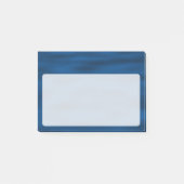 Donkerblauwe rimpels post-it® notes (Voorkant)