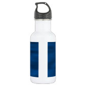 Donkerblauwe rimpels waterfles (Achterkant)