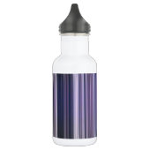 Donkerblauwe roze strepen waterfles  (Links)