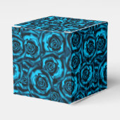 Donkerblauwe rozen bedankdoosjes (Voorkant Zijde)