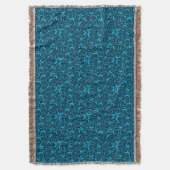 Donkerblauwe rozen deken (Voorkant Verticaal)