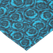 Donkerblauwe rozen tafelkleed (Gekanteld)