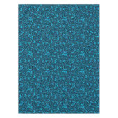 Donkerblauwe rozen tafelkleed (Voorkant)