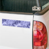 Donkerblauwe ruw textiel bumpersticker (Op Truck)