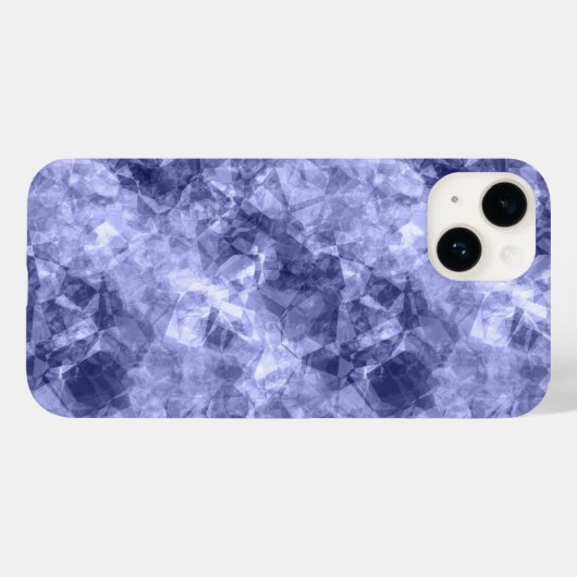 Donkerblauwe ruw textiel Case-Mate iPhone case (Achterkant (horizontaal))