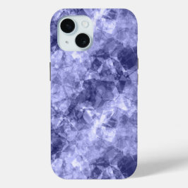 Donkerblauwe ruw textiel iPhone 15 case