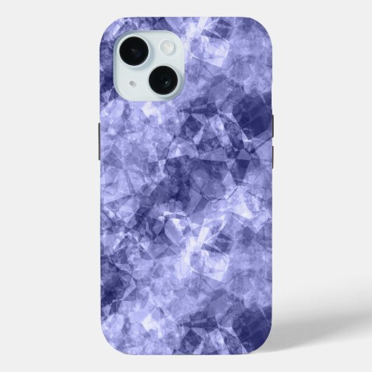 Donkerblauwe ruw textiel Case-Mate iPhone case (Achterkant)