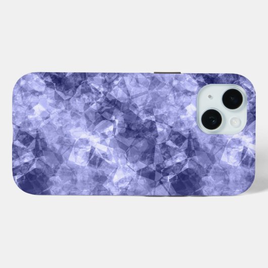 Donkerblauwe ruw textiel Case-Mate iPhone case (Achterkant (horizontaal))