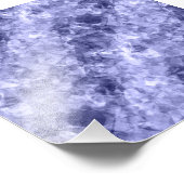 Donkerblauwe ruw textiel foto afdruk (Hoek)