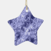 Donkerblauwe ruw textiel keramisch ornament (Rechts)