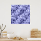 Donkerblauwe ruw textiel poster (Keuken)