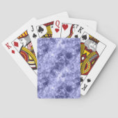 Donkerblauwe ruw textiel speelkaarten (Achterkant)
