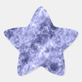Donkerblauwe ruw textiel ster sticker