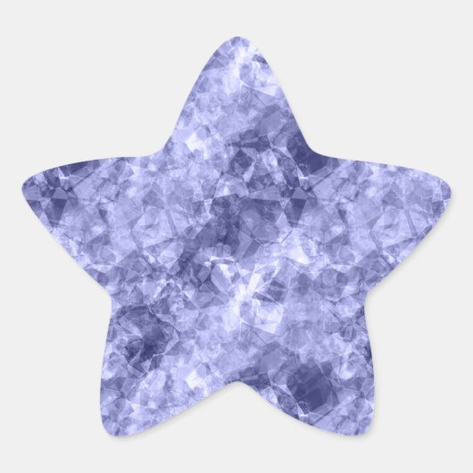 Donkerblauwe ruw textiel ster sticker (Voorkant)