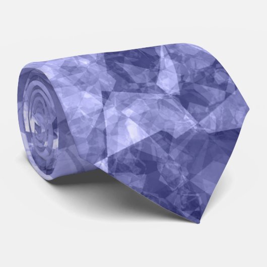 Donkerblauwe ruw textiel stropdas (Opgerold)