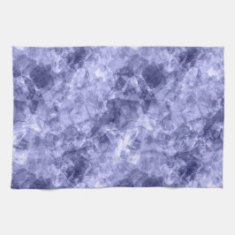 Donkerblauwe ruw textiel theedoek