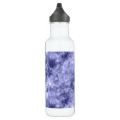 Donkerblauwe ruw textiel waterfles  (Rechts)