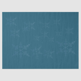 Donkerblauwe sneeuwvlokken Weefselpapier Tissuepapier