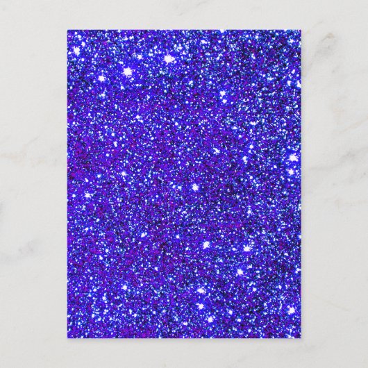 Donkerblauwe Sparkle Glitter Night Sky Starfield S Briefkaart (Voorkant)