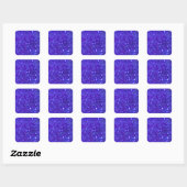 Donkerblauwe Sparkle Universe Night Sky Sterren Vierkante Sticker (Vel)