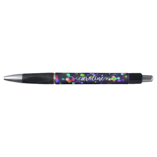 donkerblauwe sprankeling pen (Voorkant)