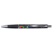 donkerblauwe sprankeling pen (Achterkant)