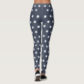 Donkerblauwe Star-Spangled Leggings voor 4 juli (Achterkant)