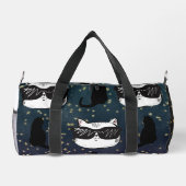 Donkerblauwe sterrenkoele katten Print gesneden na Plunjezak (Achterkant)