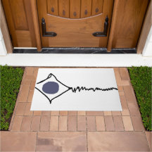 Donkerblauwe stip gebroken vlieger