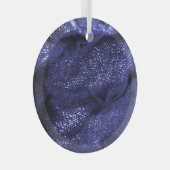 Donkerblauwe stof: decoratieve textuur. glas ornament (Voorkant Rechts)