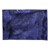 Donkerblauwe stof: decoratieve textuur. kussensloop (Voorkant)