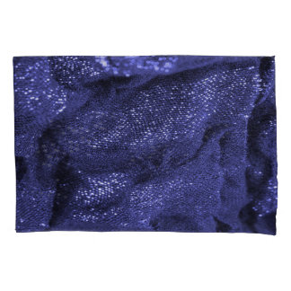 Donkerblauwe stof: decoratieve textuur. kussensloop